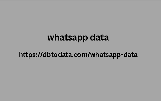 whatsapp data