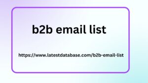 b2b email list