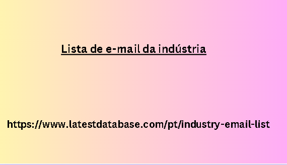 Lista de e-mail da indústria