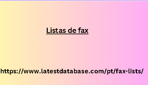 Listas de fax