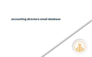 accounting directors email database