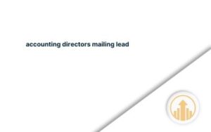 accounting directors mailing lead