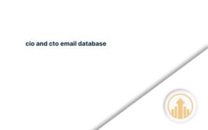 cio and cto email database