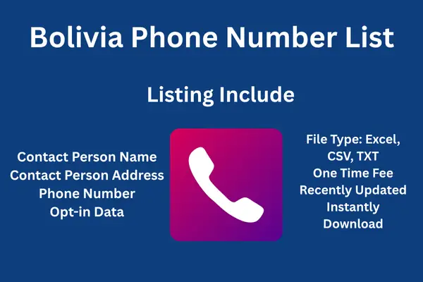 Bolivia phone number list