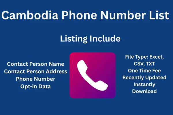 Cambodia phone number list