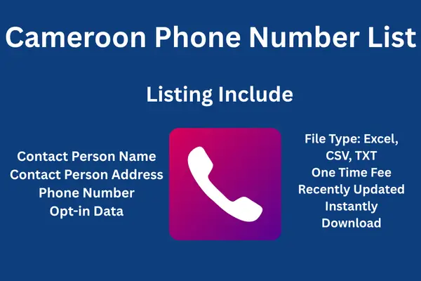 Cameroon phone number list