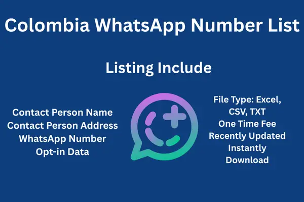 Colombia whatsapp number list