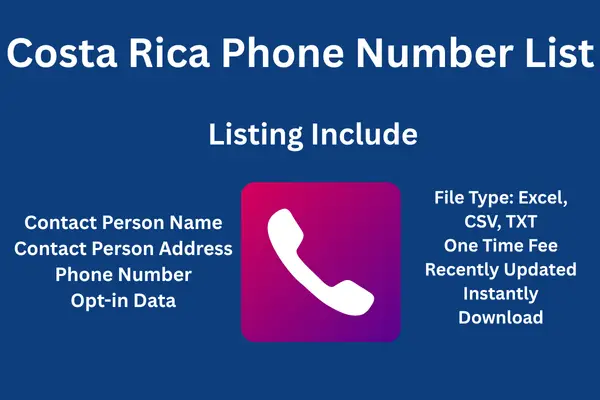 Costa Rica phone number list