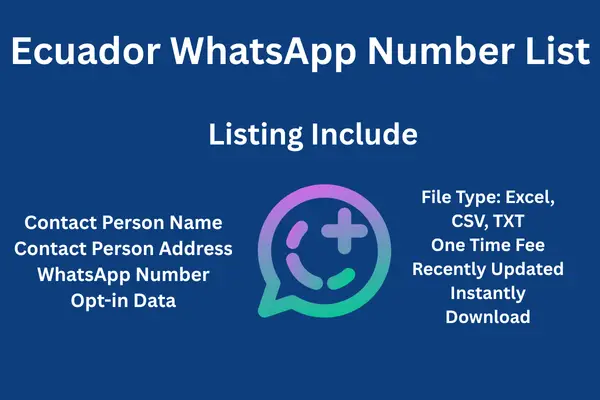 Ecuador whatsapp number list