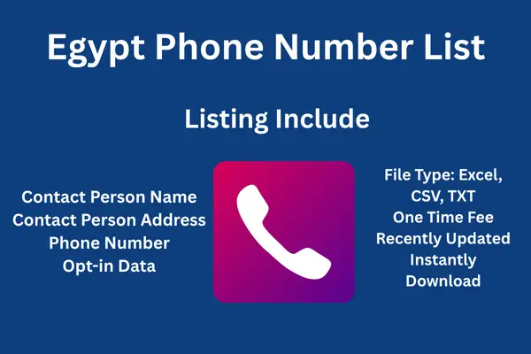 Egypt phone number list