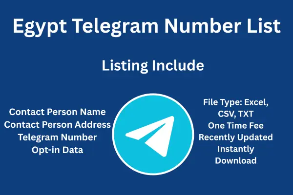 Egypt telegram number list