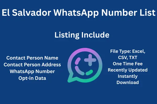 El Salvador whatsapp number list