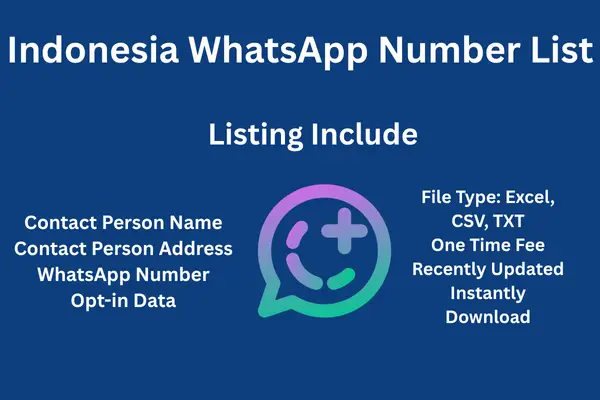 Indonesia whatsapp number list