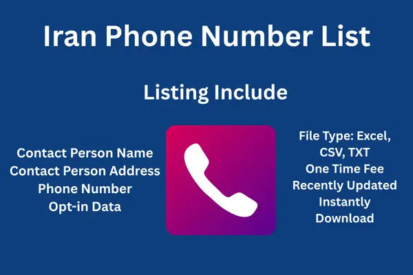 Iran phone number list
