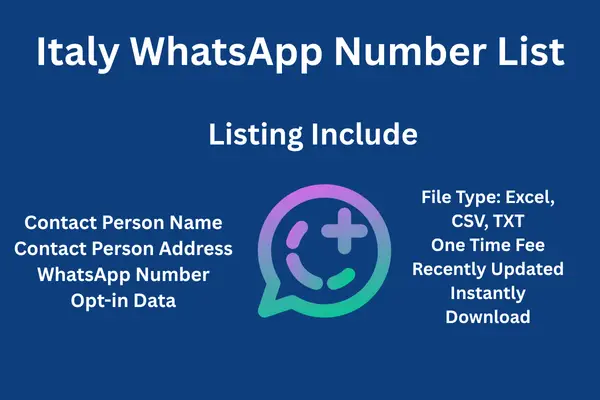 Italy whatsapp number list