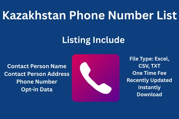 Kazakhstan phone number list