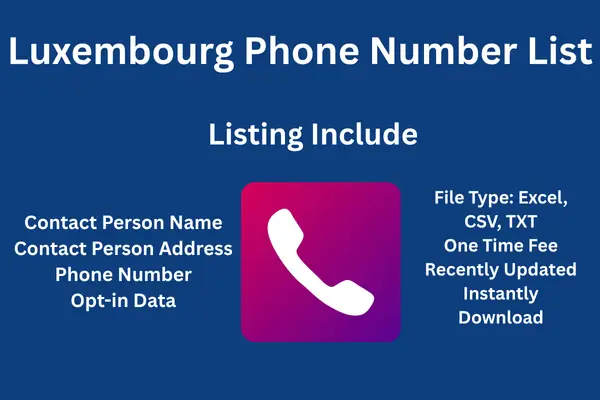 Luxembourg phone number list