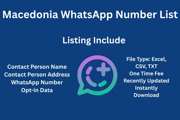 Macedonia whatsapp number list