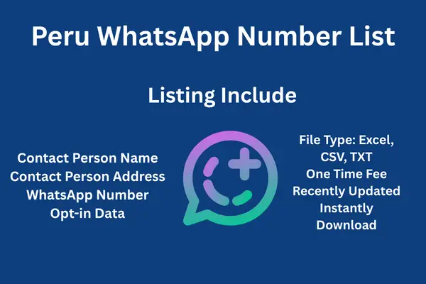 Peru whatsapp number list