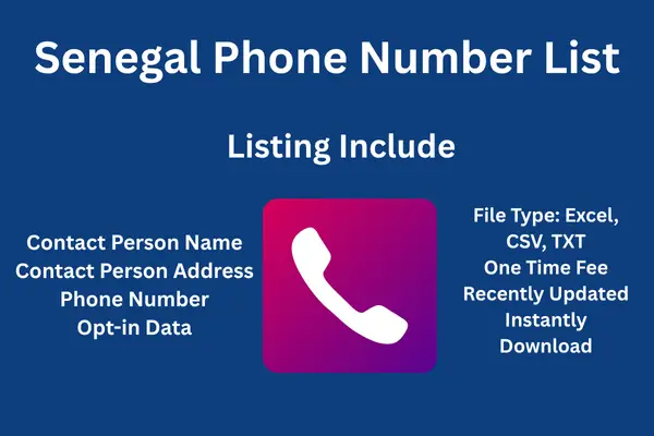 Senegal phone number list