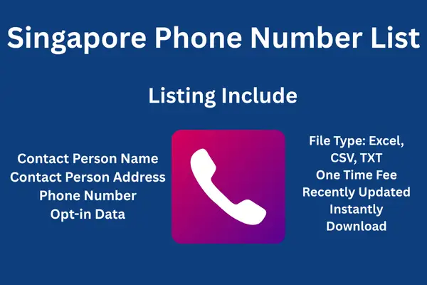 Singapore phone number list