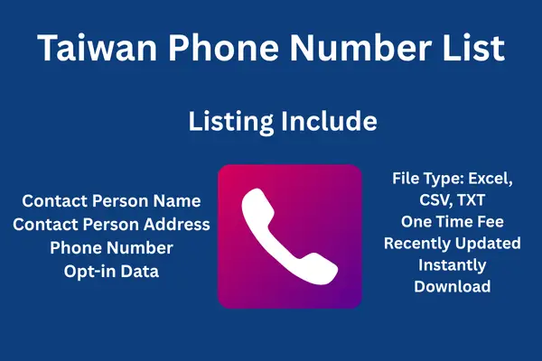 Taiwan phone number list