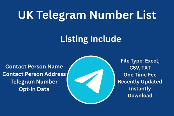 UK telegram number list