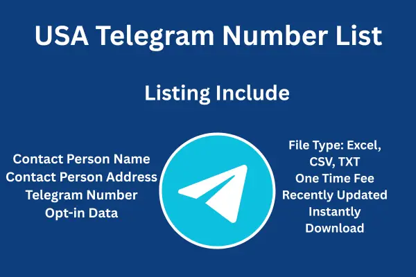 USA telegram number list