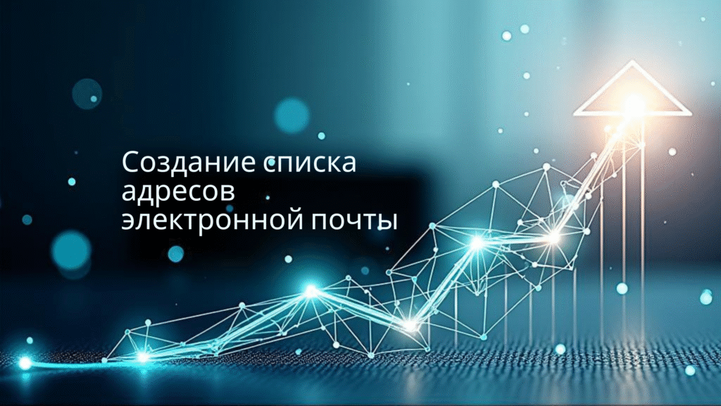 Создание списка адресов электронной почты